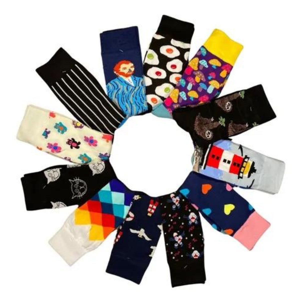 calcetines divertidos con diseños unisex (1 par)