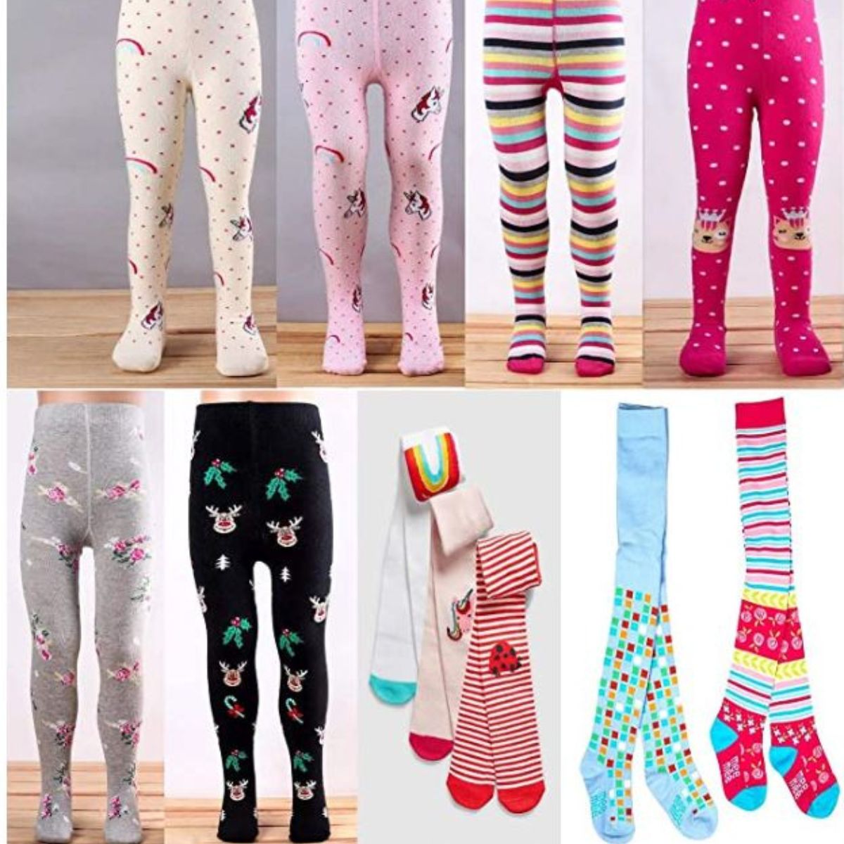 mallas térmicas para bebe y niña diseños (3 piezas)