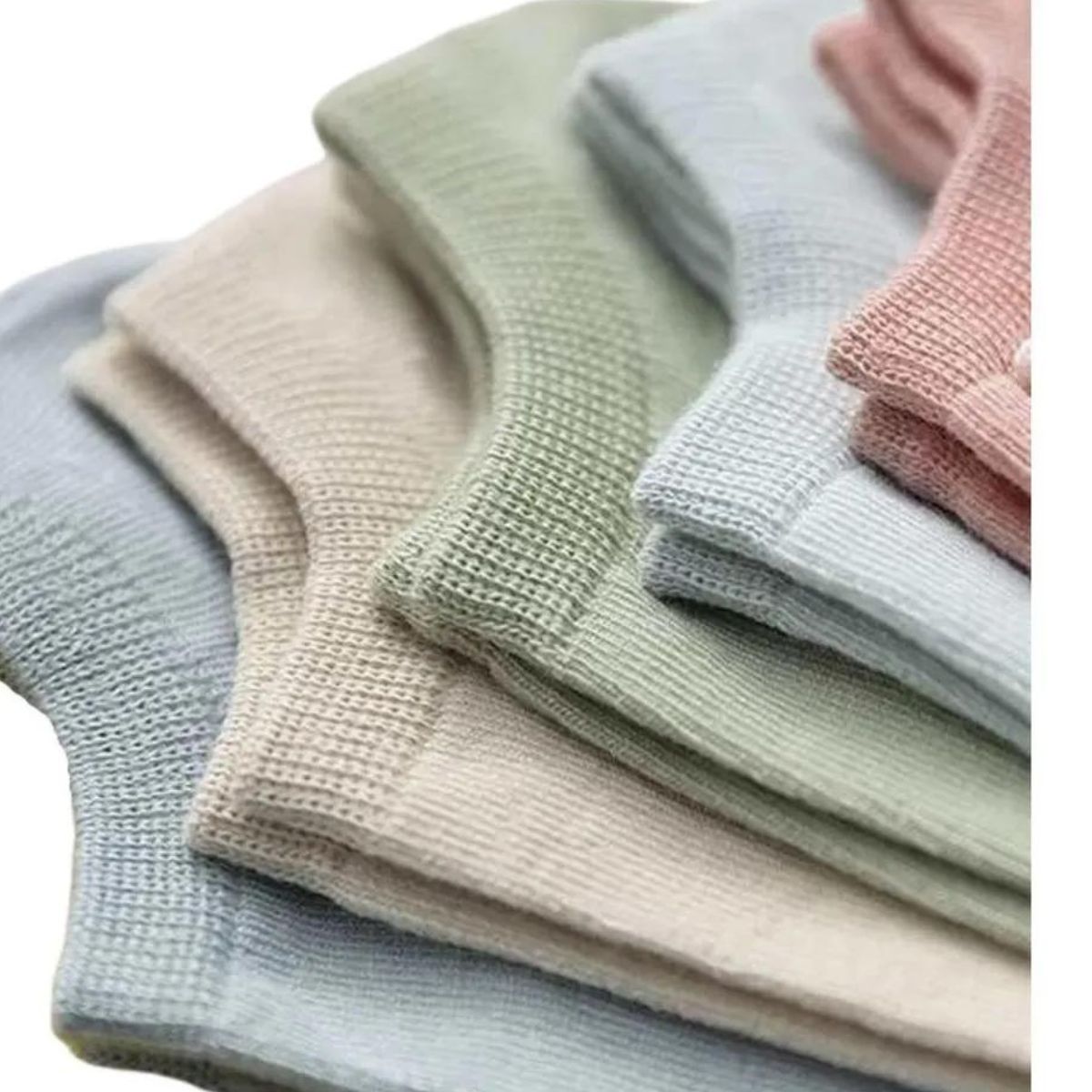 12 pares de calcetines cortos lisos