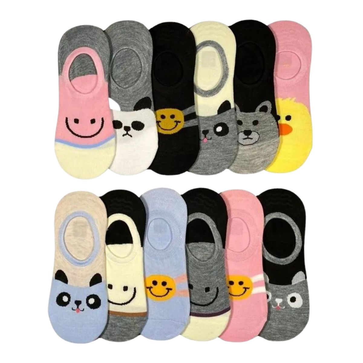 calcetines invisibles para damas de animales 12 pares