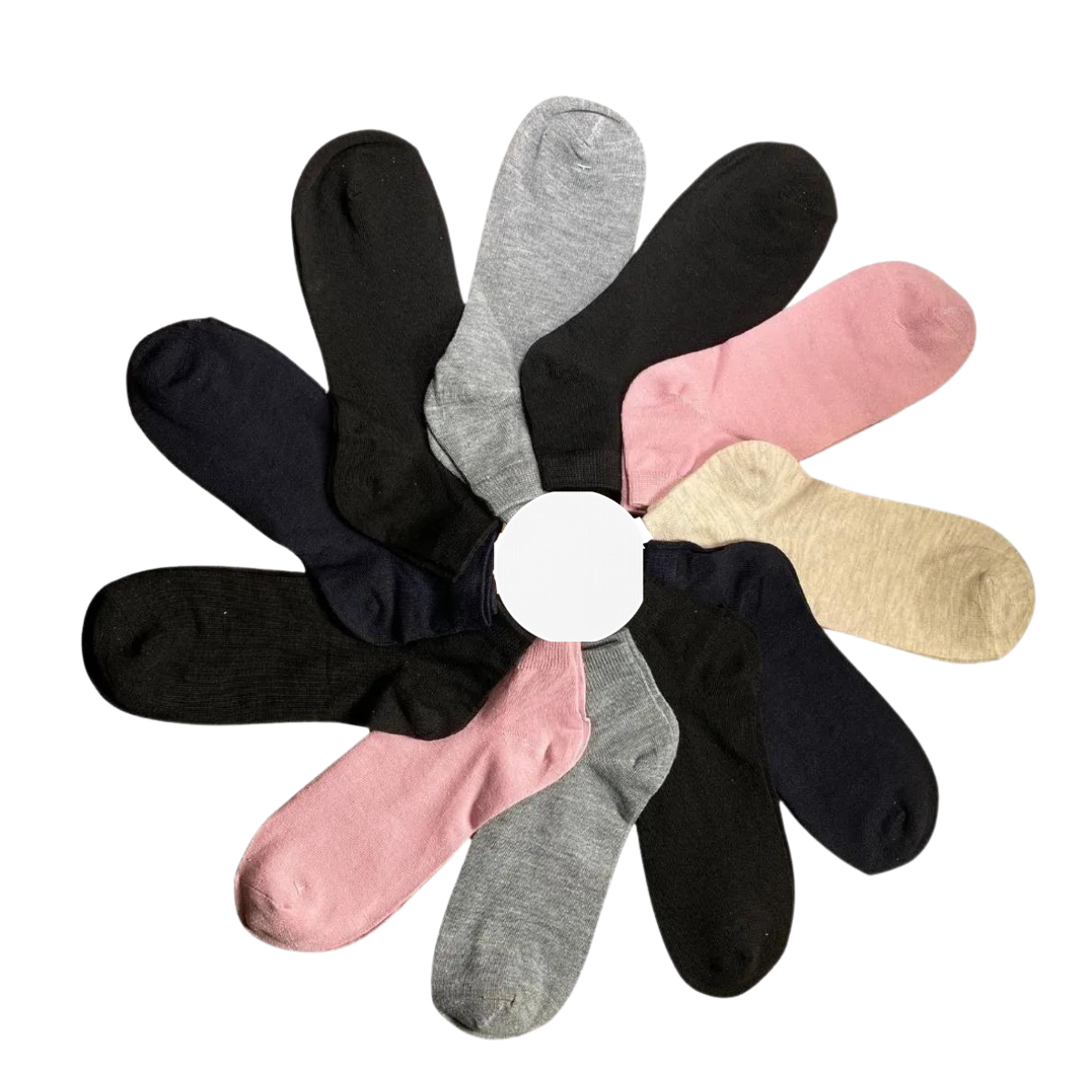 calcetines de vestir mujer y hombre (12 pares)