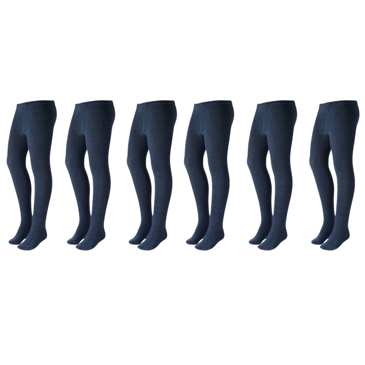 mallas con pie térmica lisa 6 piezas