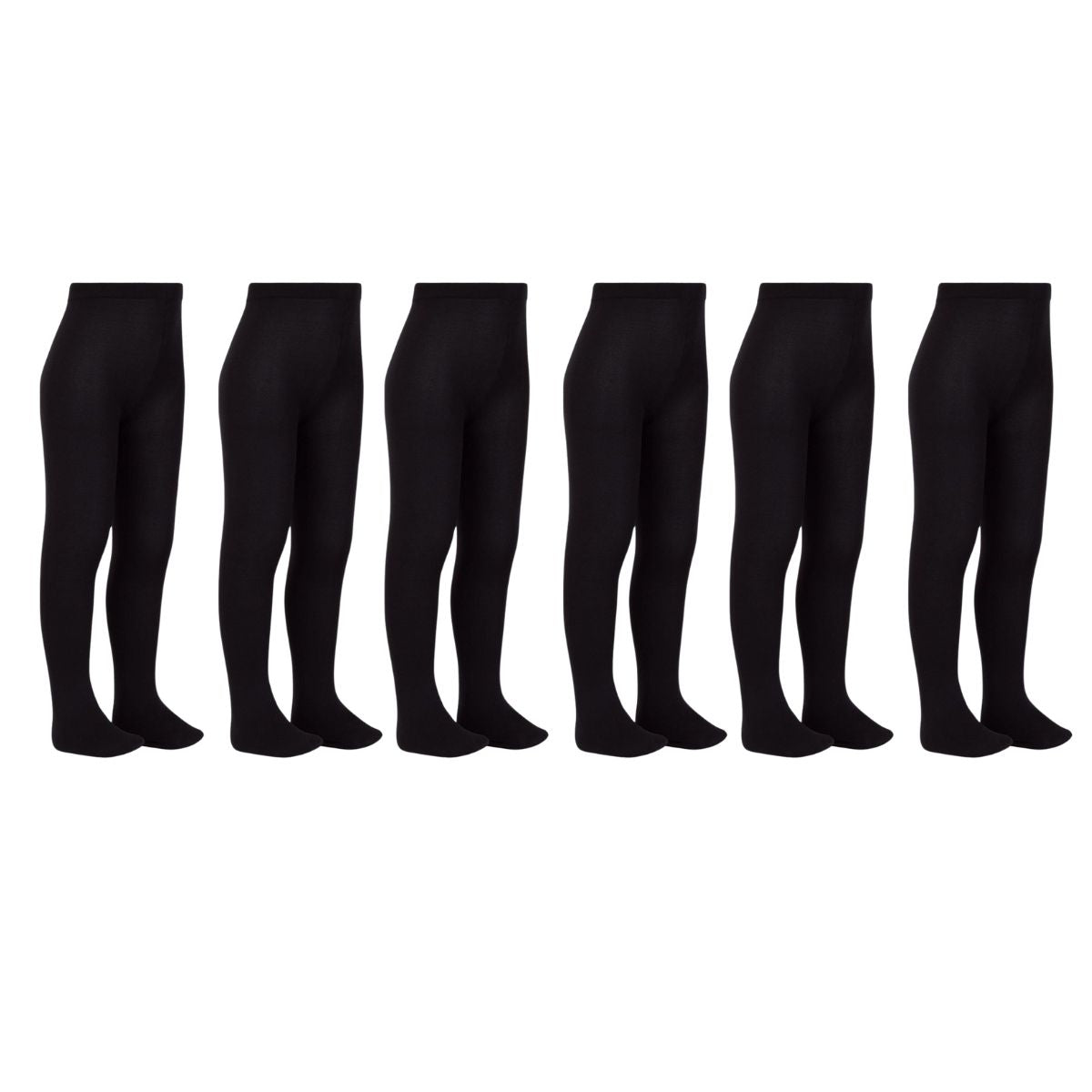 mallas con pie térmica lisa 6 piezas