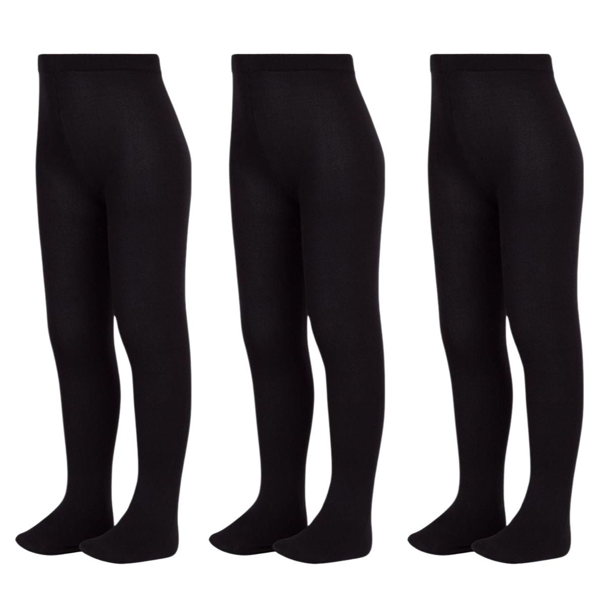 mallas con pie térmica lisa 3 piezas
