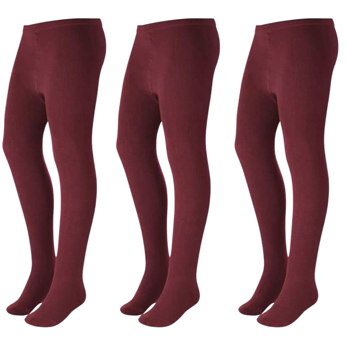 mallas con pie térmica lisa 3 piezas