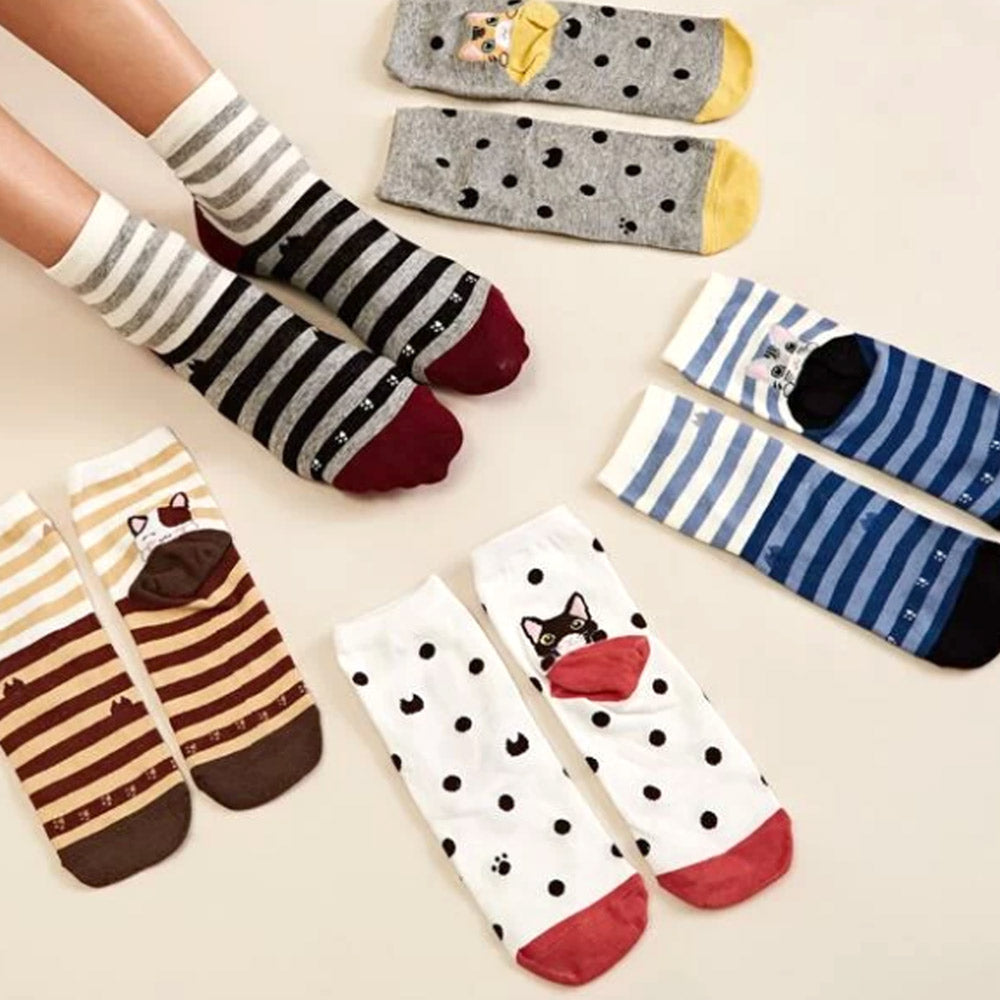calcetas con diseños de animalitos 12 pares