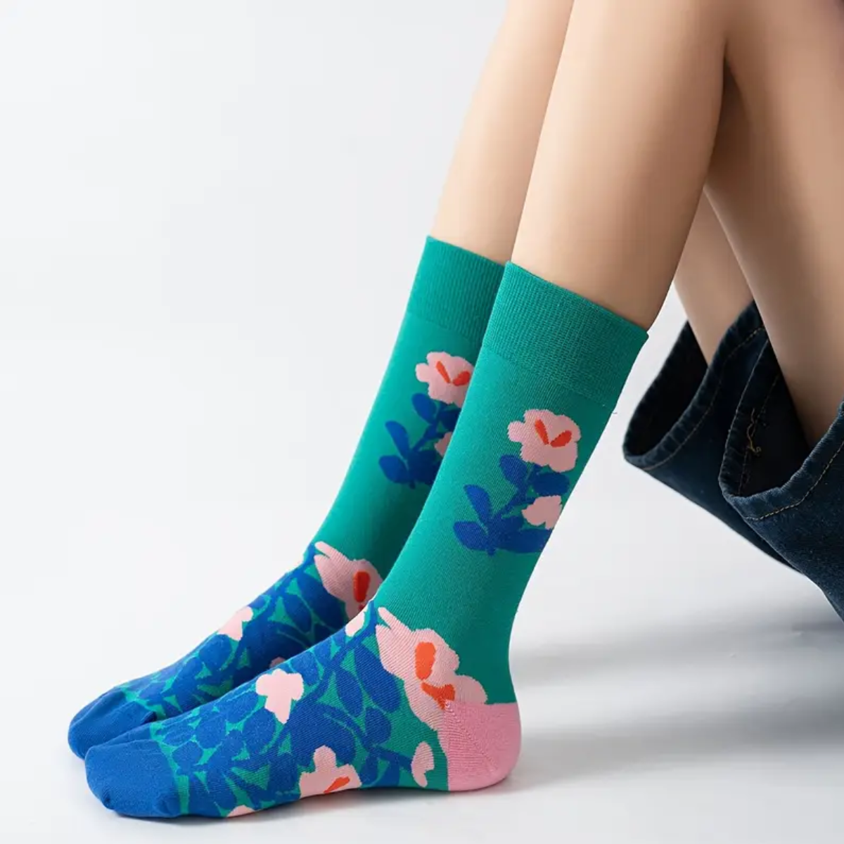 6 pares de calcetas para dama diseños surtidos