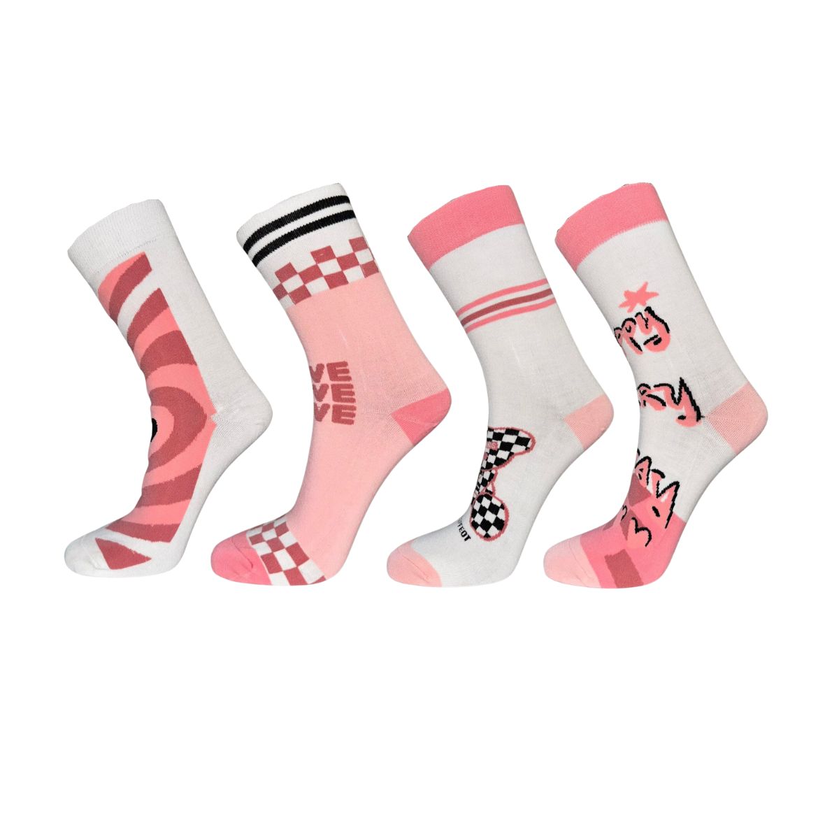 12 pares de calcetas para dama diseños surtidos