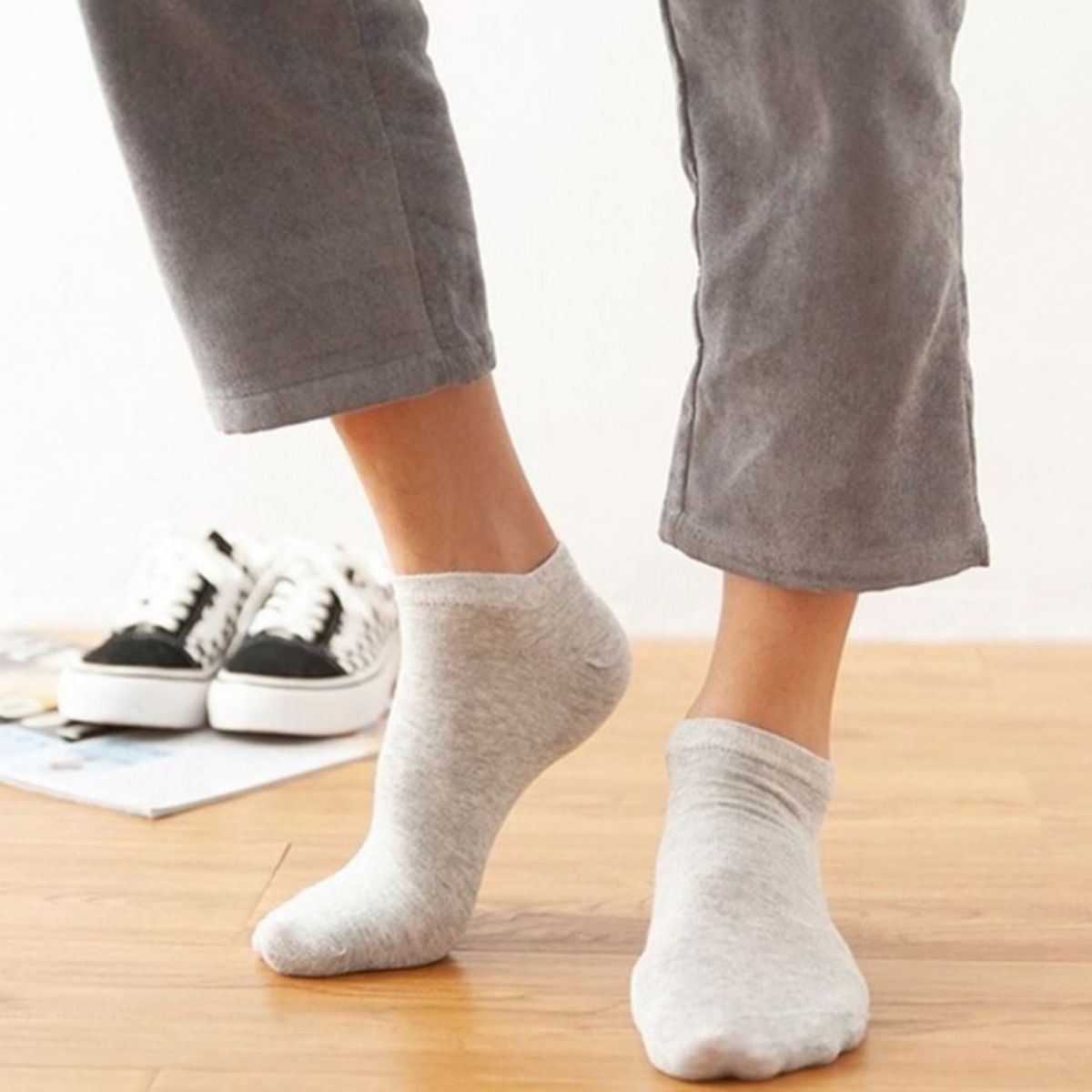calcetines cortos lisos (12 pares)