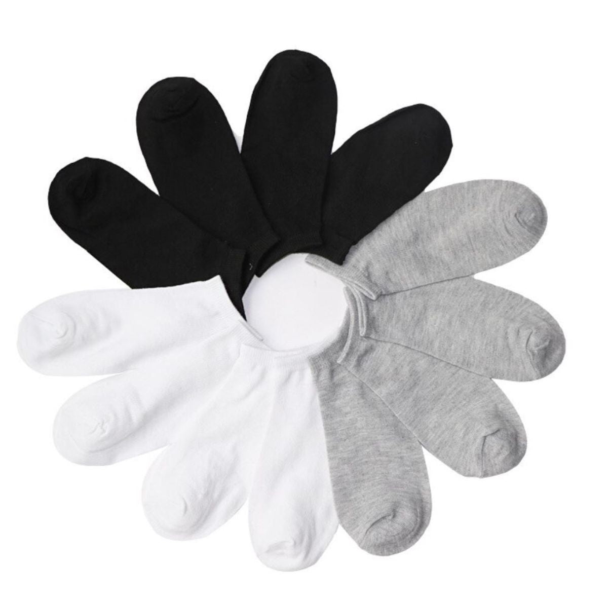 calcetines cortos lisos (12 pares)
