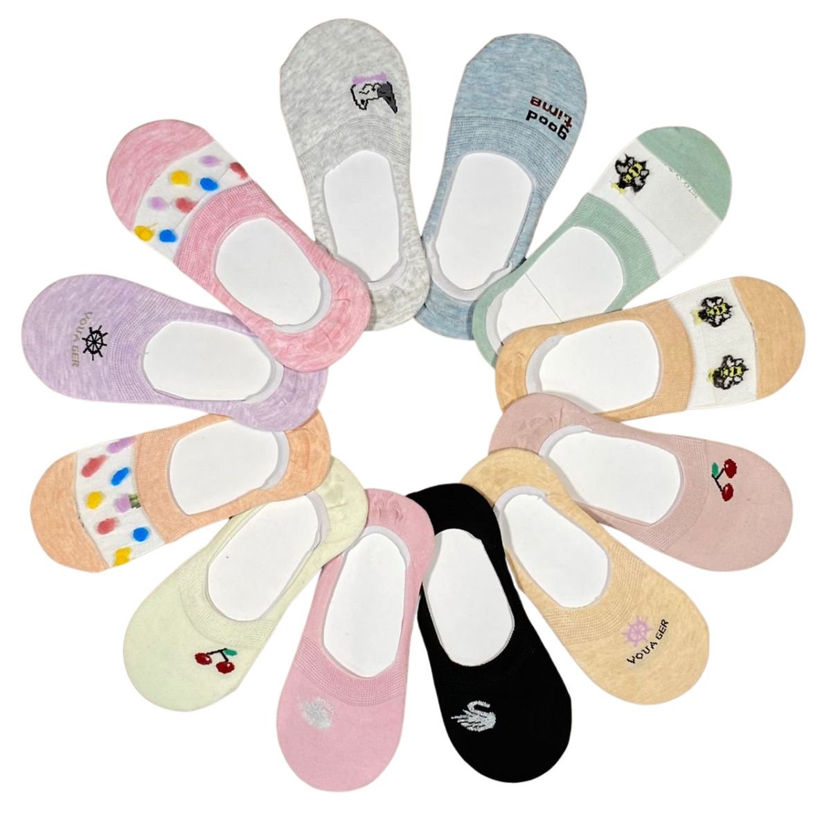 tin invisible para dama paquete de 12 pares