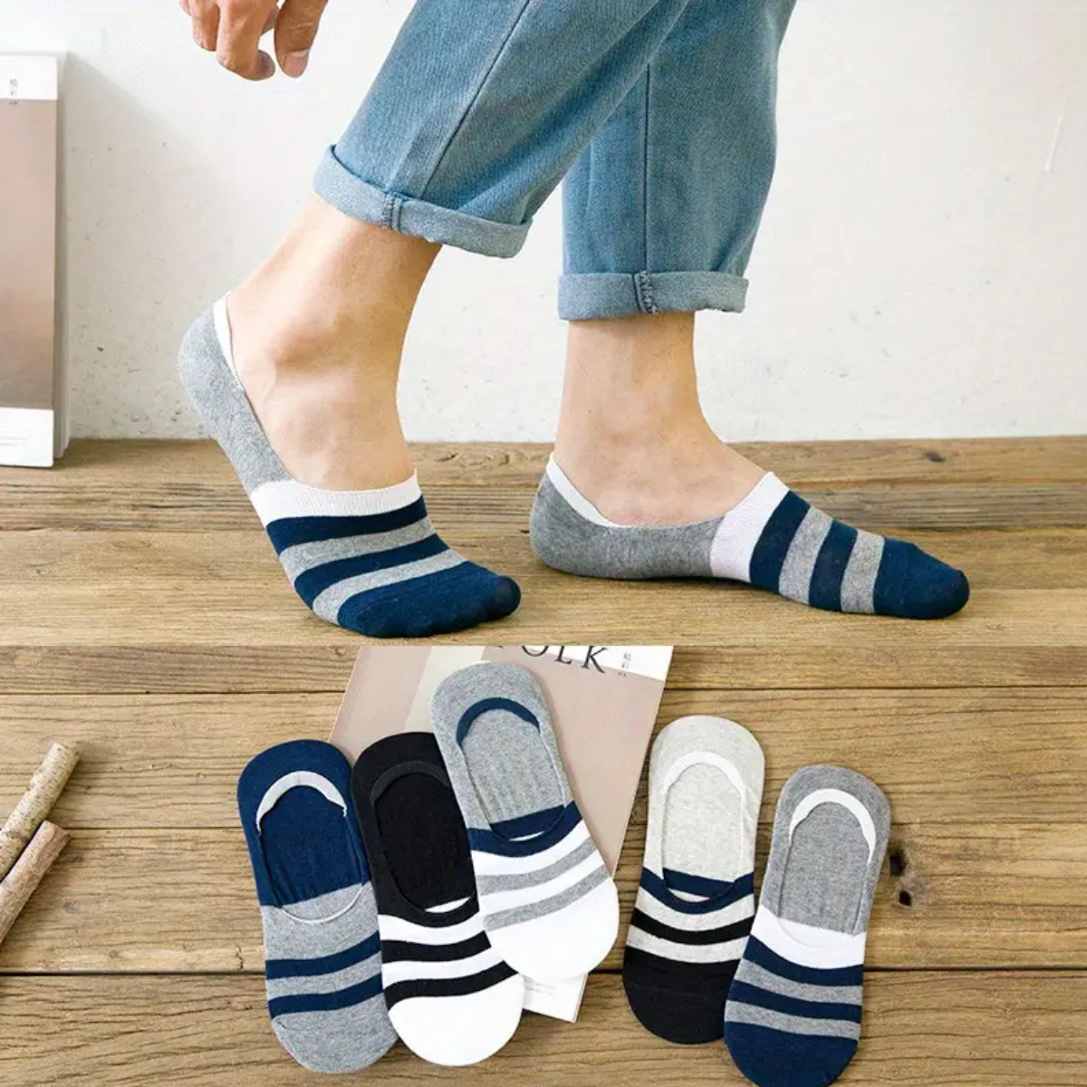 tin invisible para caballero paquete de 12 pares