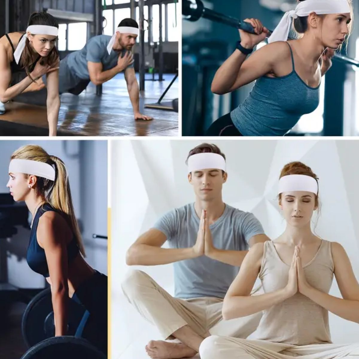banda para cabello de karate 6 piezas