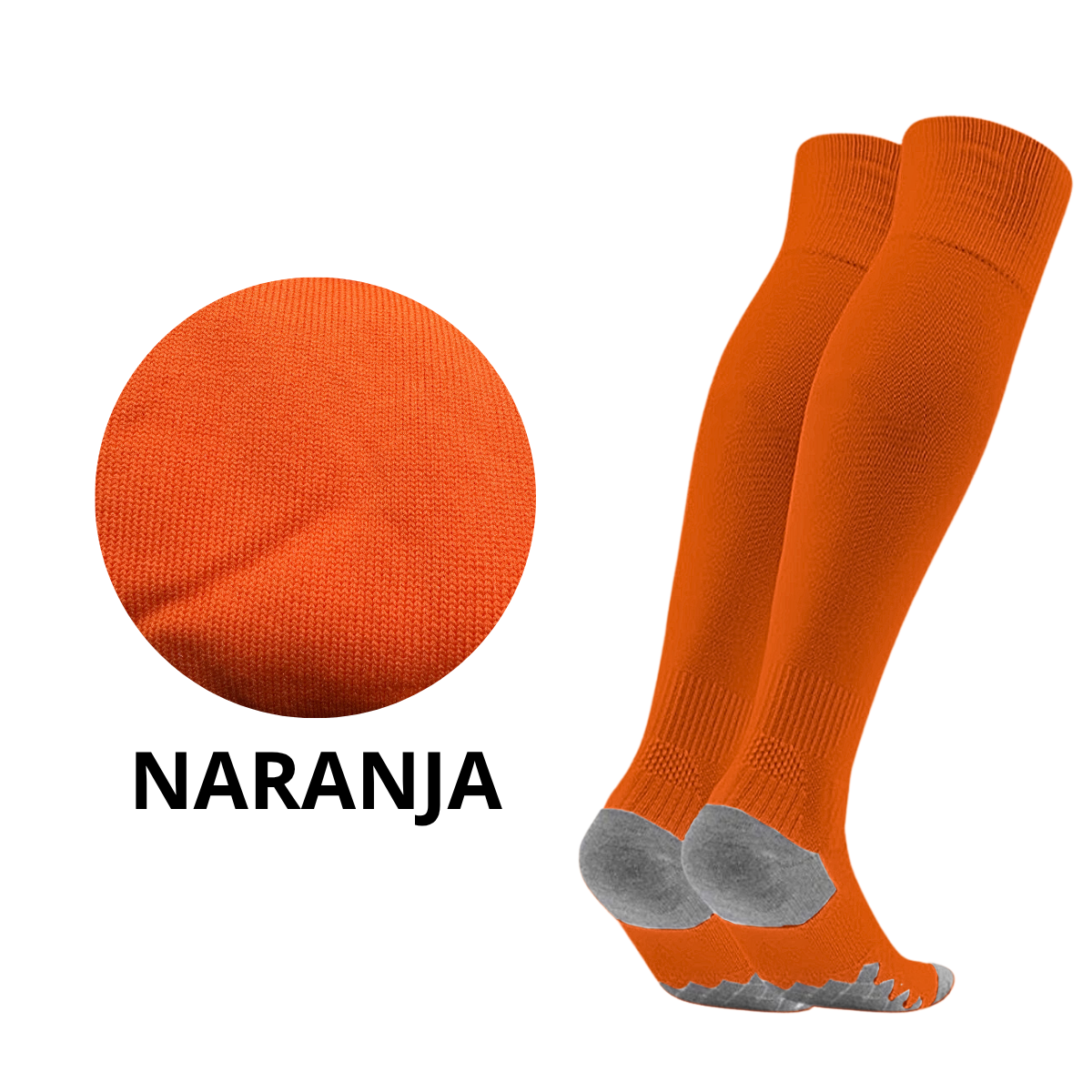 6 pares calceta futbol compresion graduada