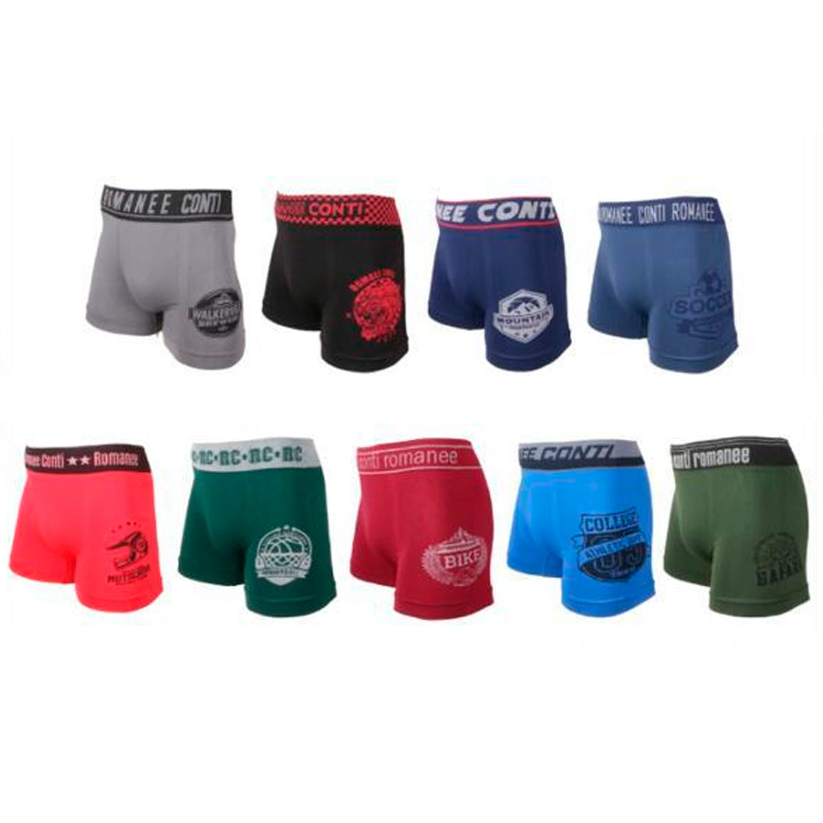 boxer para caballero cortos (6 pzas)