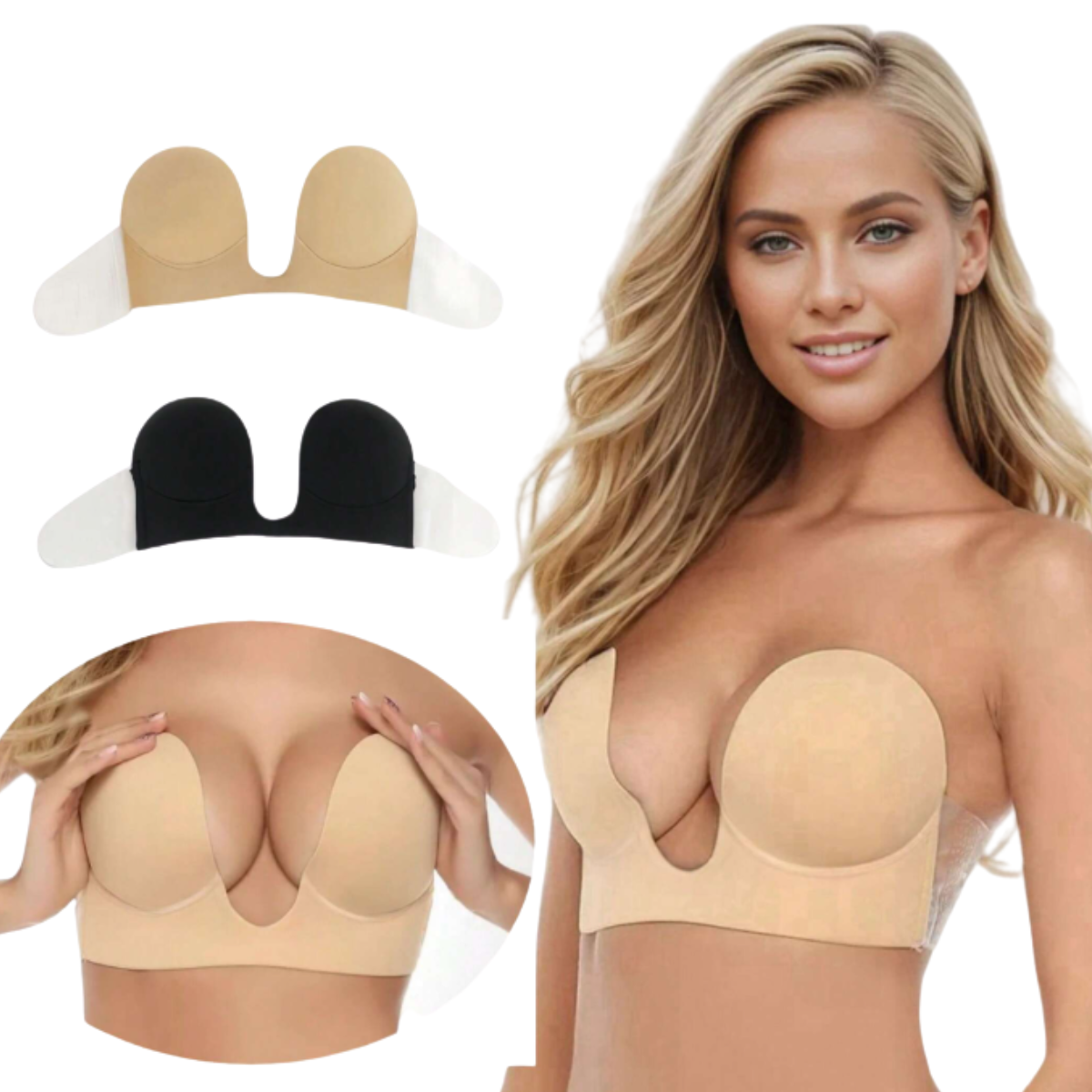 brasier invisible 1 pieza escote premium