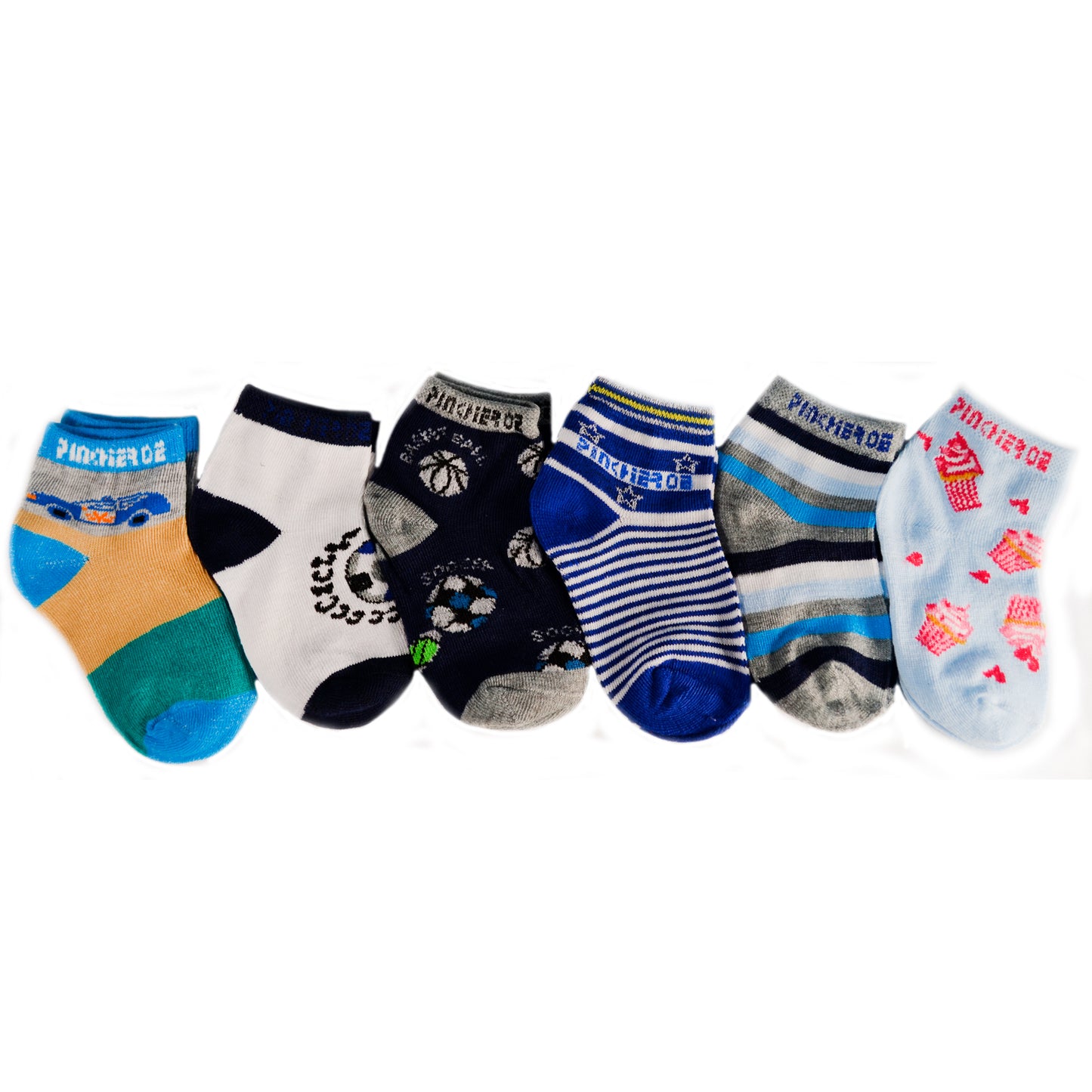 calcetines para bebé 12 pares de algodón con diseños