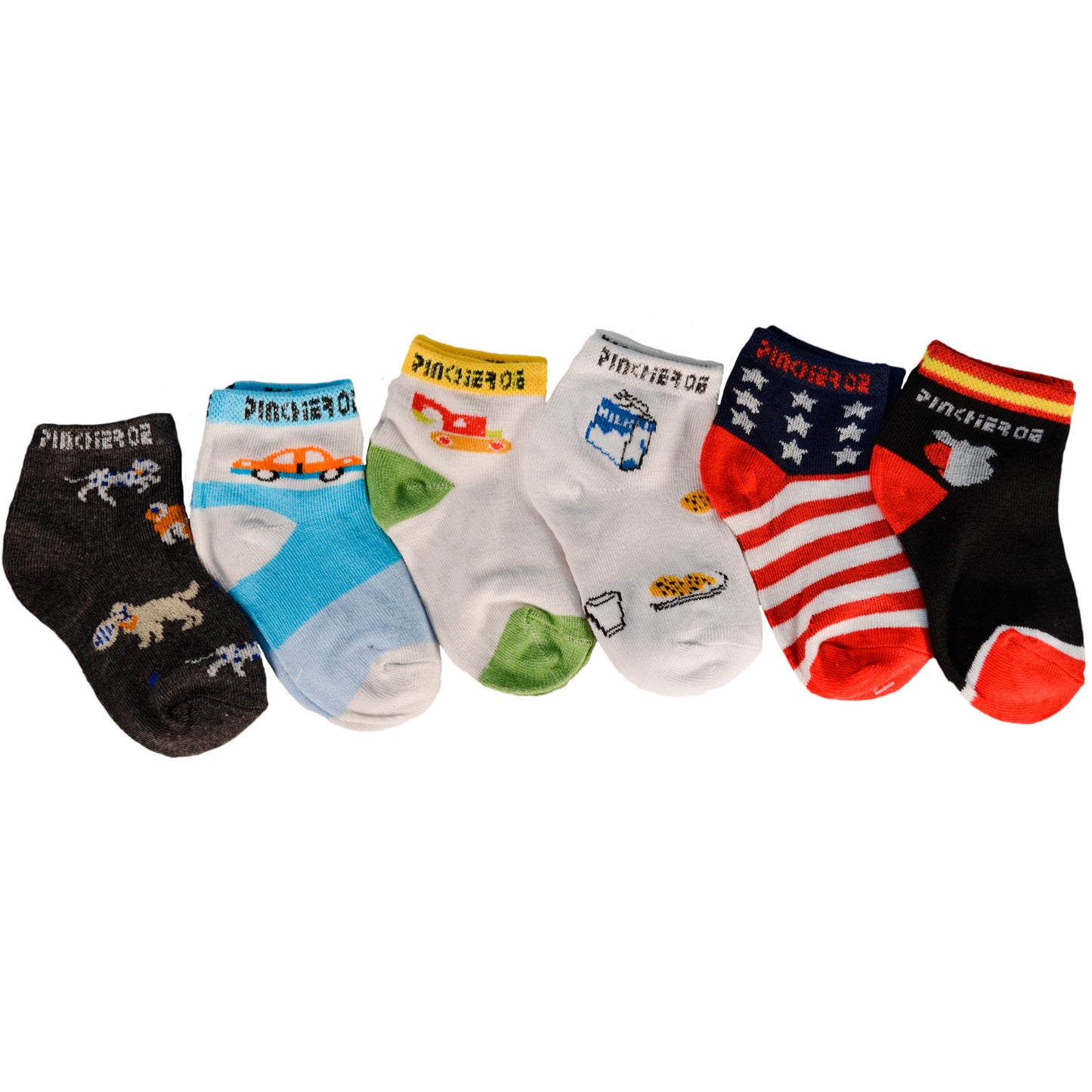 calcetines para bebé 12 pares de algodón con diseños