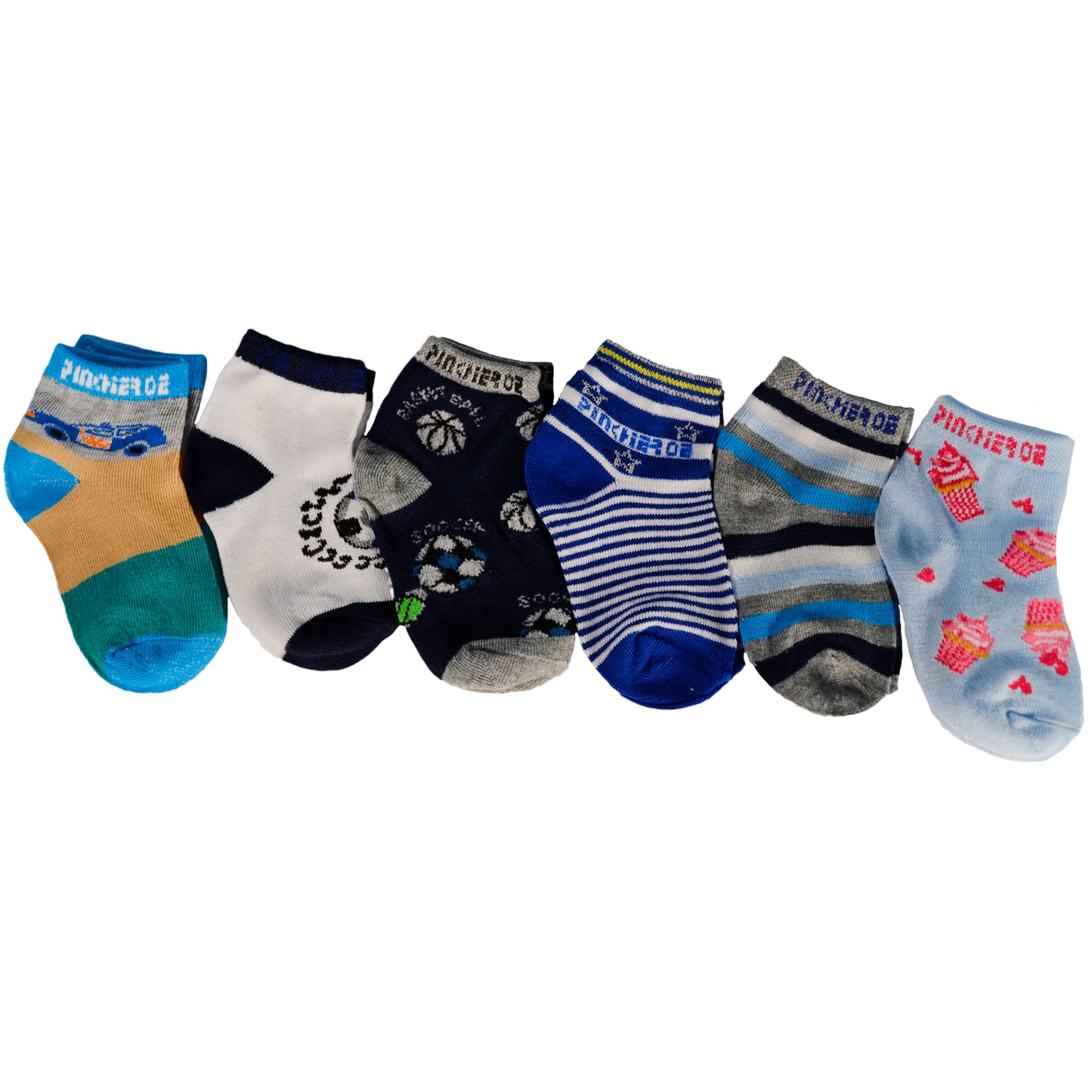 calcetines para bebé 12 pares de algodón con diseños