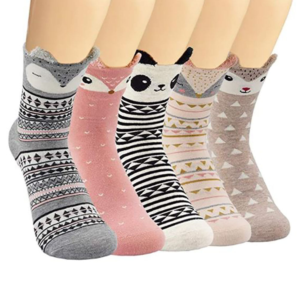 calcetas con diseños de animalitos 12 pares