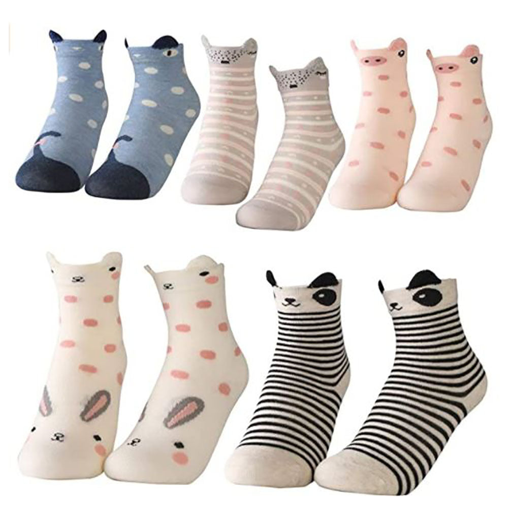 calcetas con diseños de animalitos 12 pares