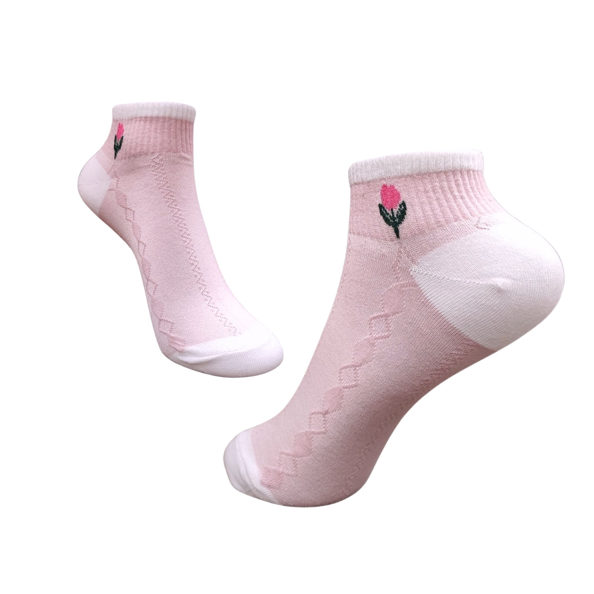 calcetines algodon corto diseños dama (6 pares)