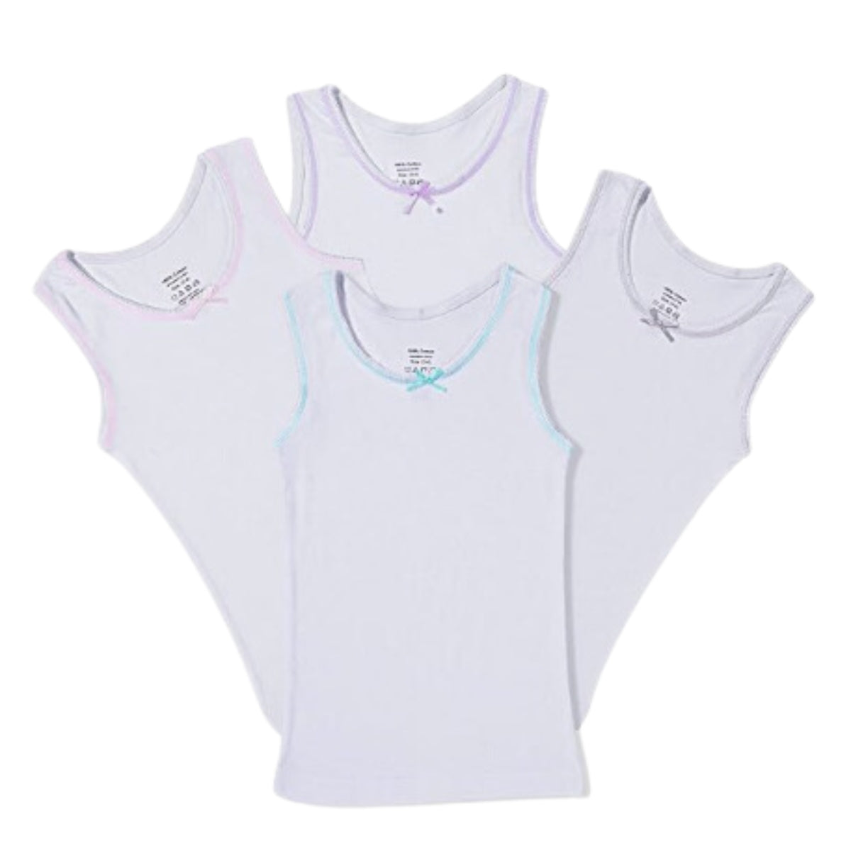 camiseta interior para niña escolar 3 piezas