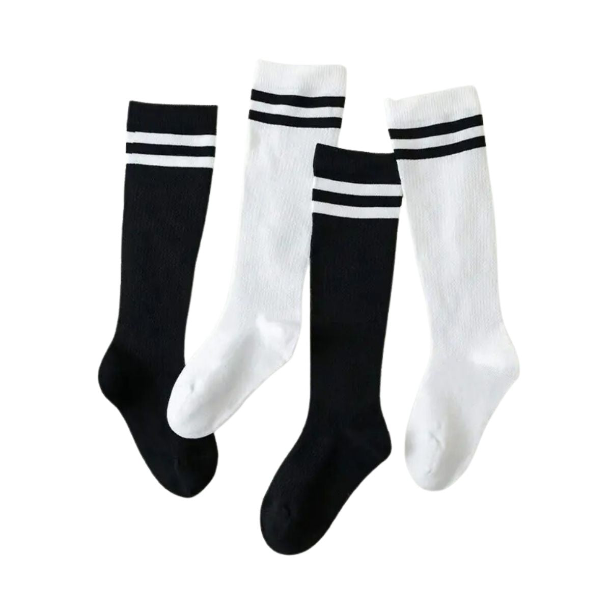 12 pares calceta larga mujer con rayas