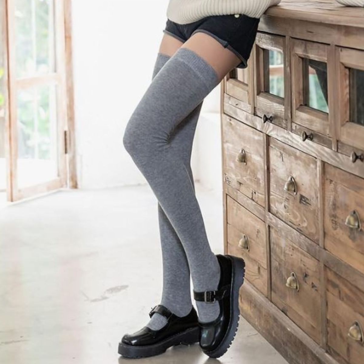calcetas extralargas 12 pares térmicas para mujer