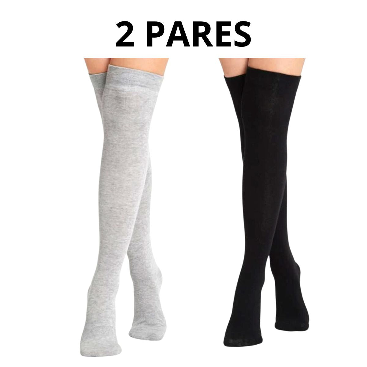 calcetas extralarga 2 pares termicas para mujer