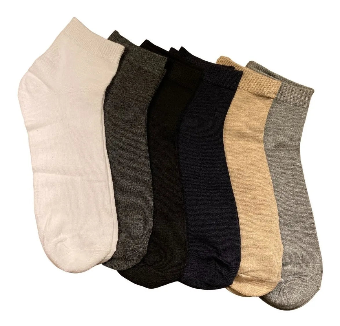 Calcetines cortos lisos (12 pares) – racotex