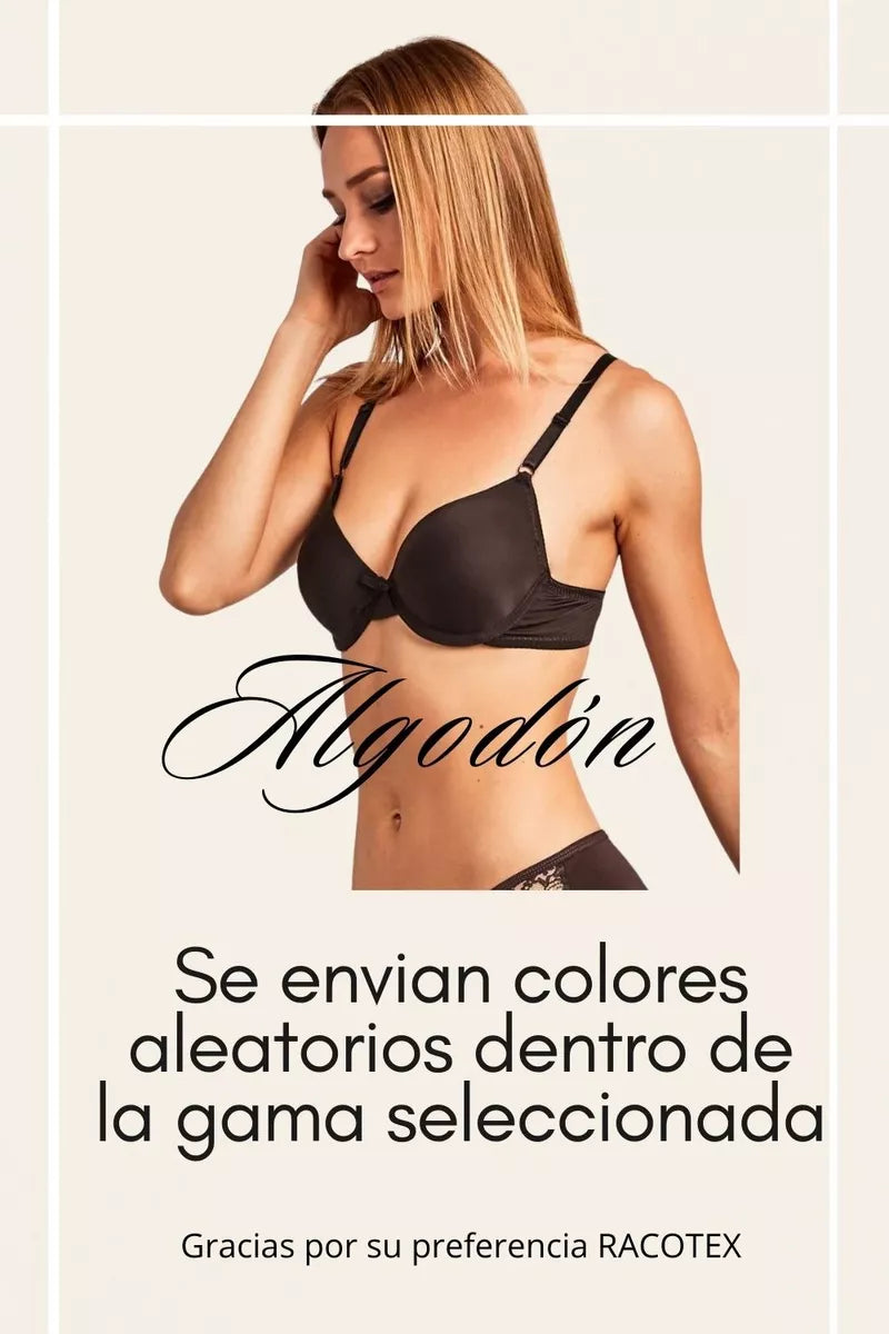 3 piezas brasier de dama talla b y c