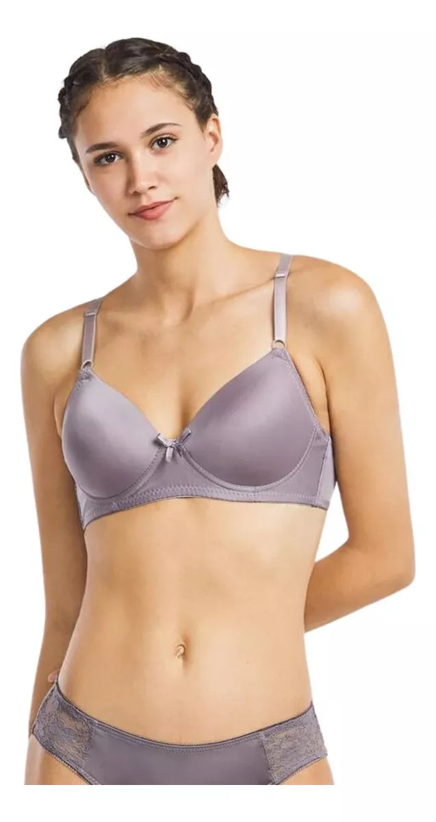 brassier sin varilla cómodo y moderno set 3 piezas