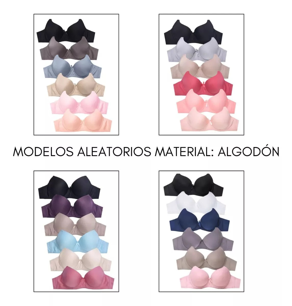 3 piezas brasier de dama talla b y c