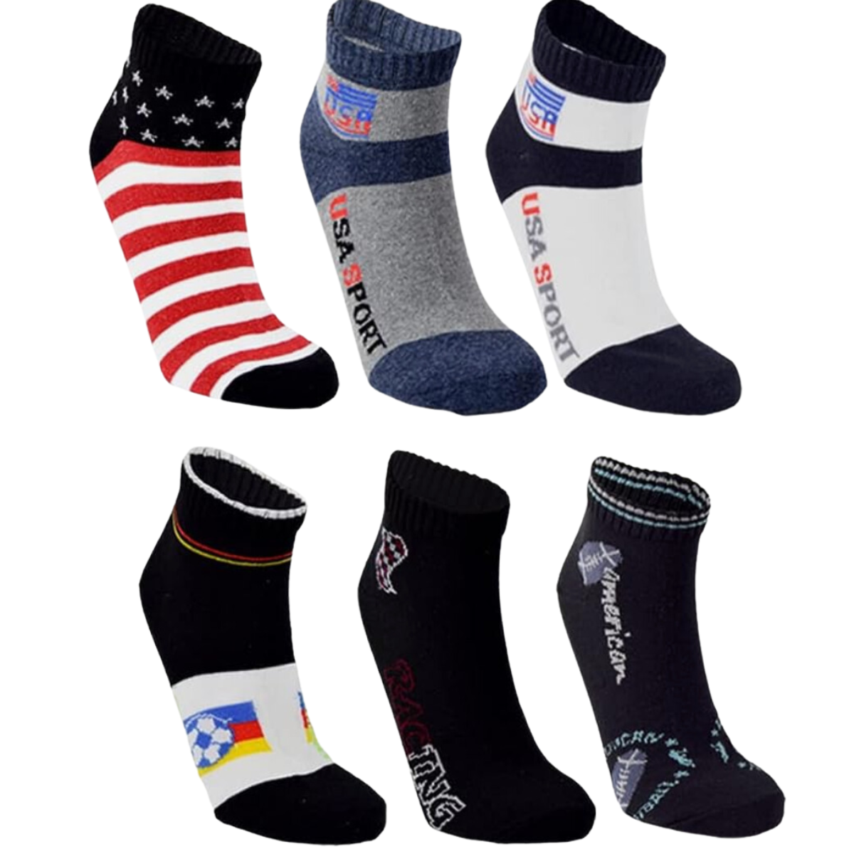tin 100% algodón diseños deportivo de caballero paquete 12 pares