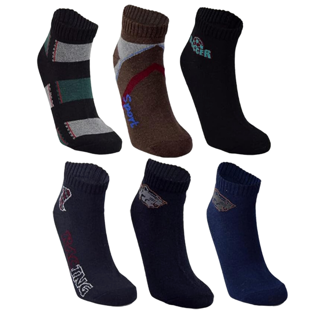 tin 100% algodón diseños deportivo de caballero paquete 12 pares