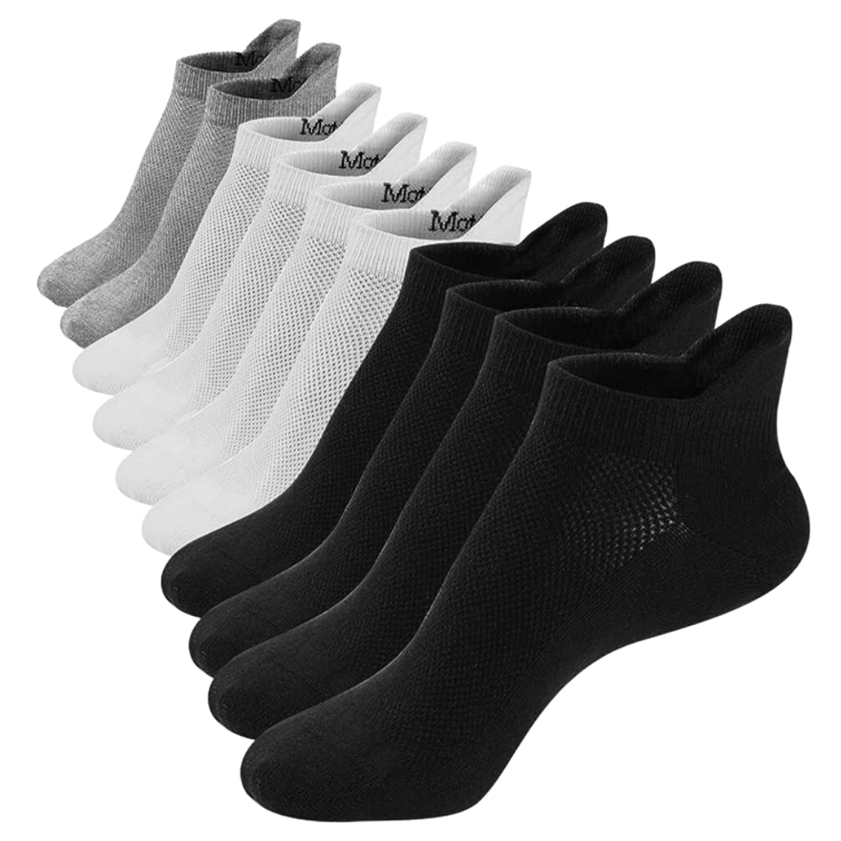 6 pares calcetines deportivos corte bajo paquete