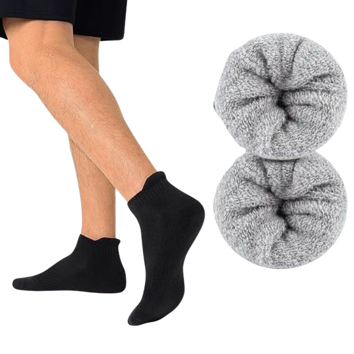 6 pares calcetines deportivos corte bajo paquete