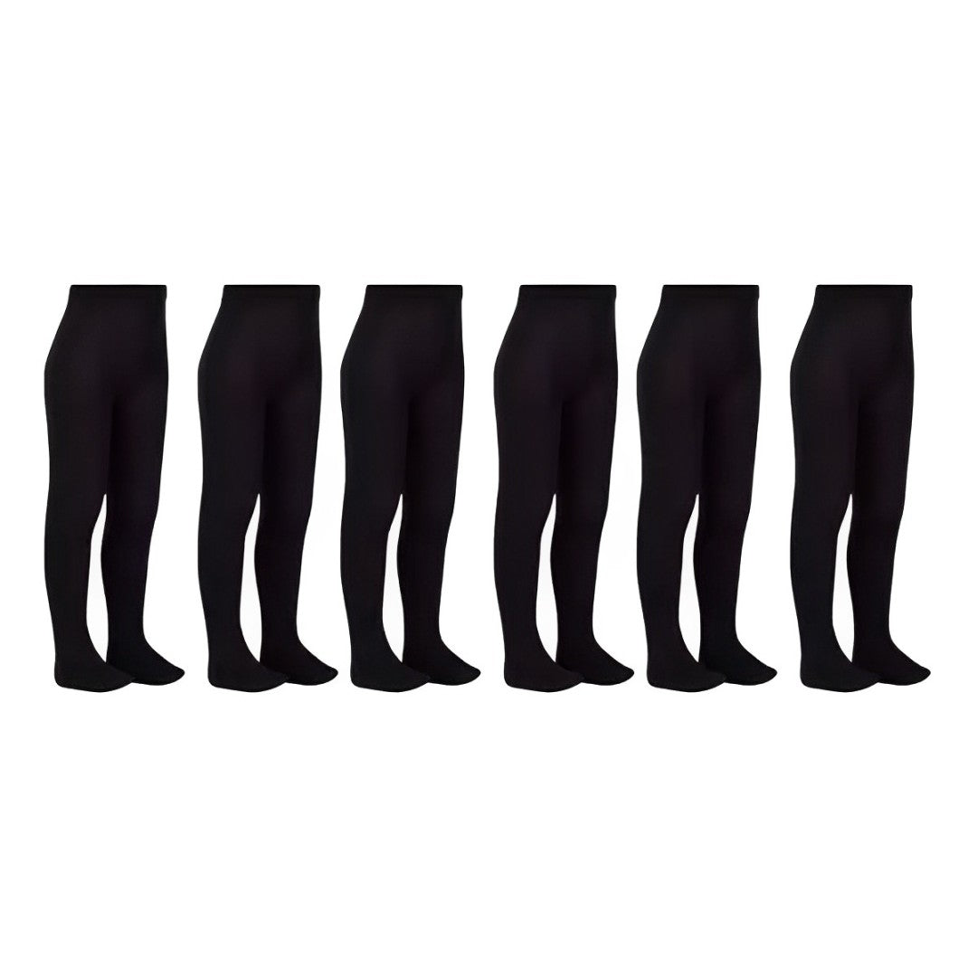 mallas con pie termica lisa 12 piezas