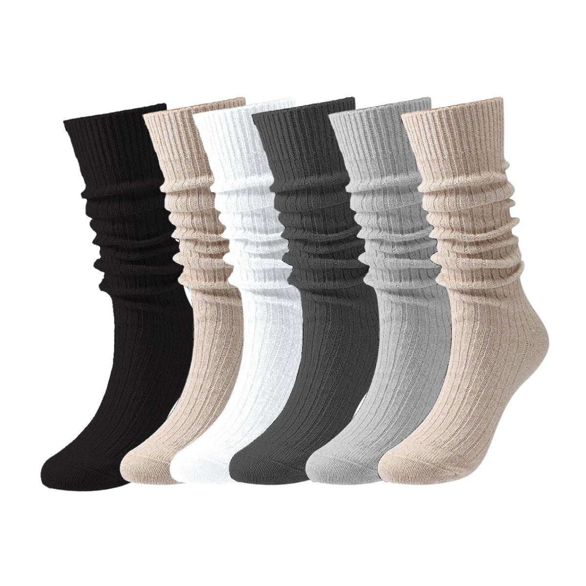 calcetas largas y térmicas 12 pares mujer