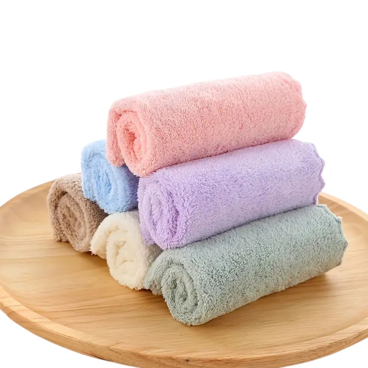 5 piezas toalla absorbente microfibra para manos