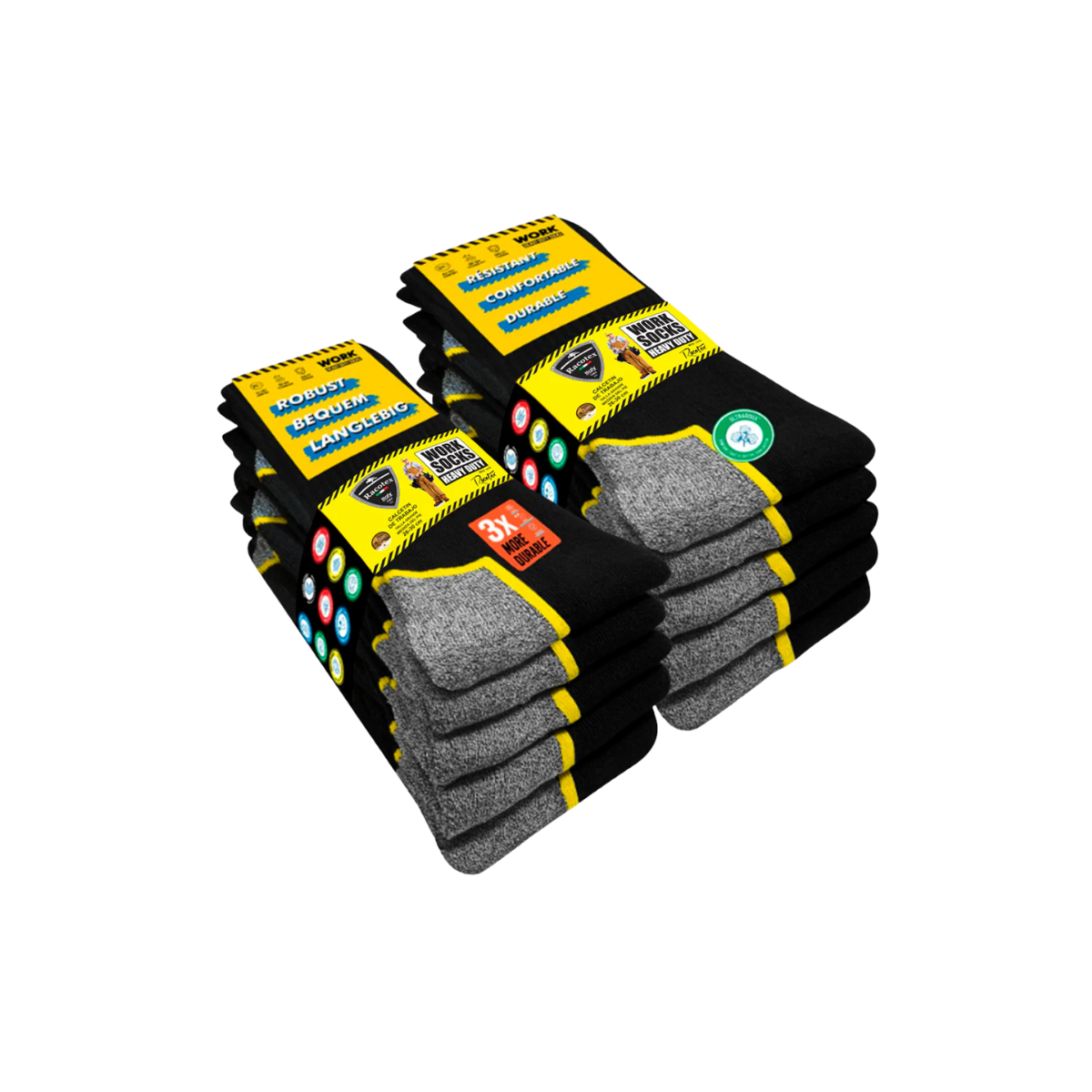 calcetas para trabajo industrial paquete 6 pares