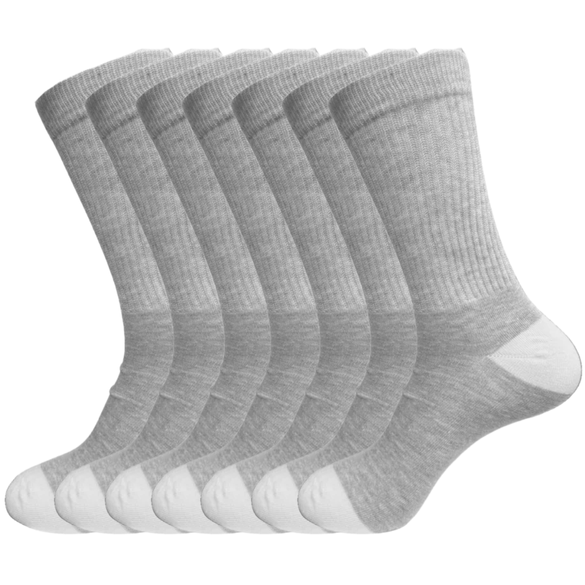 calcetas largas deportivas algodón paquete de 12 pares