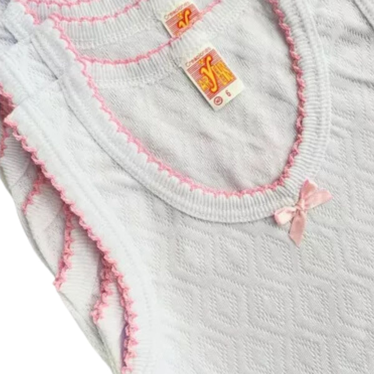 camiseta interior para niña escolar 3 piezas