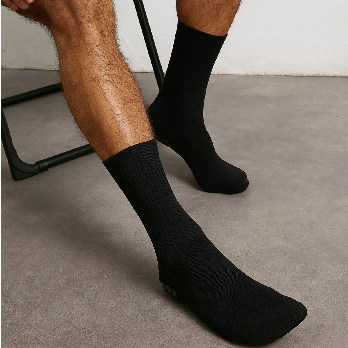 calcetin antiderrapante deportivo liso 6 pares