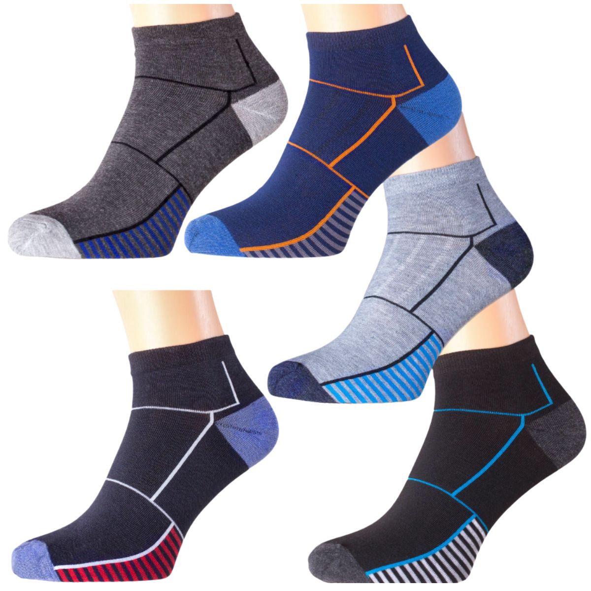 calcetines de algodón para hombre (12 pares)