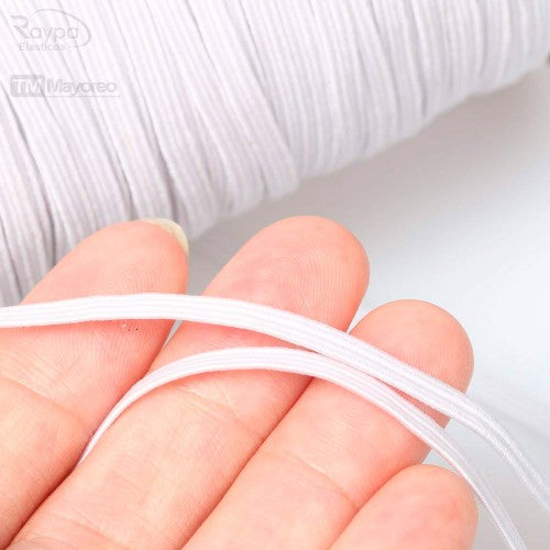 elastico crochet blanco de 5 mm 200 mts