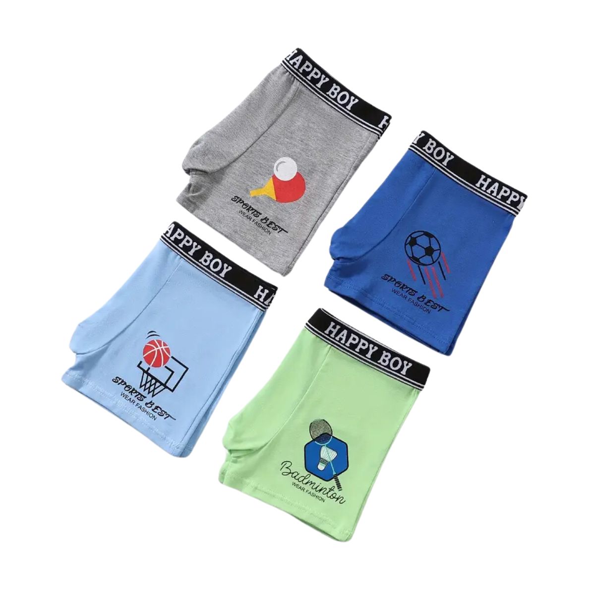 12 piezas boxer microfibra para niños