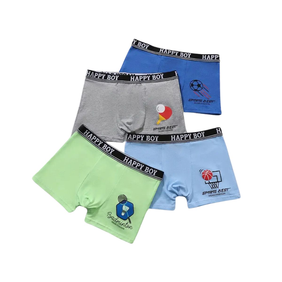 12 piezas boxer microfibra para niños