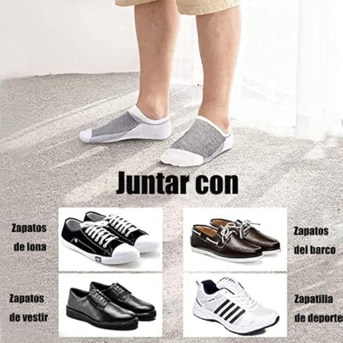 calcetines 100% algodón para caballero 12 pares ultra cómodos